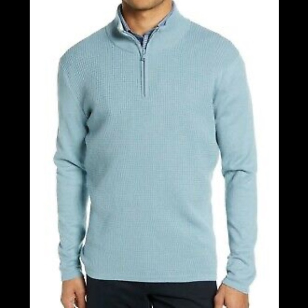 Zachary Prell Higgins Aqua Cotton Cashmere